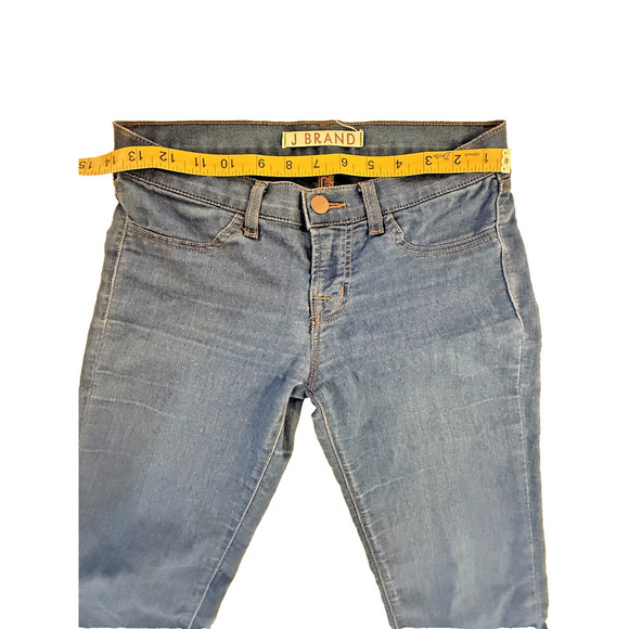J Brand Jeans Womens 26 Blue Skinny Stretch Denim Classic Mid Rise Fitted Pants - Picture 6 of 7